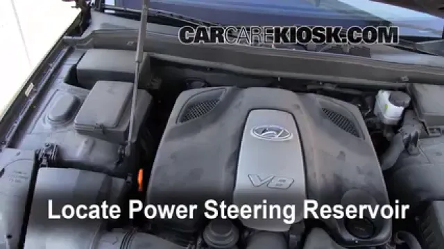 2009 Hyundai Genesis 4.6 4.6L V8 Líquido de dirección asistida Agregar líquido